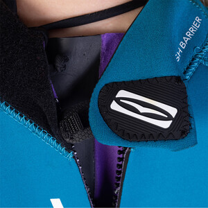 2024 Gul Womens Response 3/2mm GBS Back Zip Wetsuit RE1232-C1 - Teal / Marbel